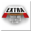 Extra thick ABS sidewalls