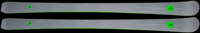 AK Skis Green.Silver.
